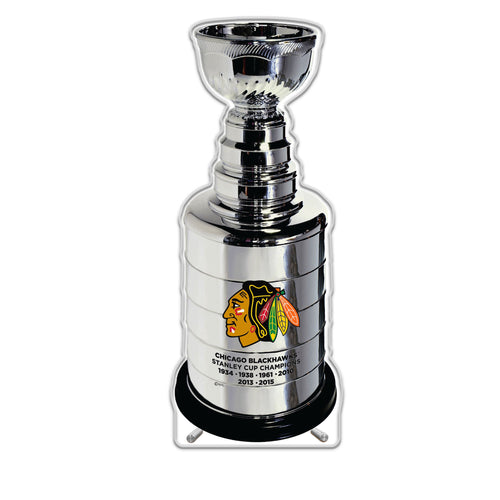 NHL Chicago Blackhawks Replica Stanley Cup Trophy Acrylic Plaque - MOQ 6