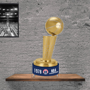 NBA Washington Wizards Championship Larry O'Brien Trophy Acrylic Plaque - MOQ 6