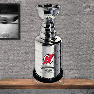 NHL New Jersey Devils Replica Stanley Cup Trophy Acrylic Plaque - MOQ 6