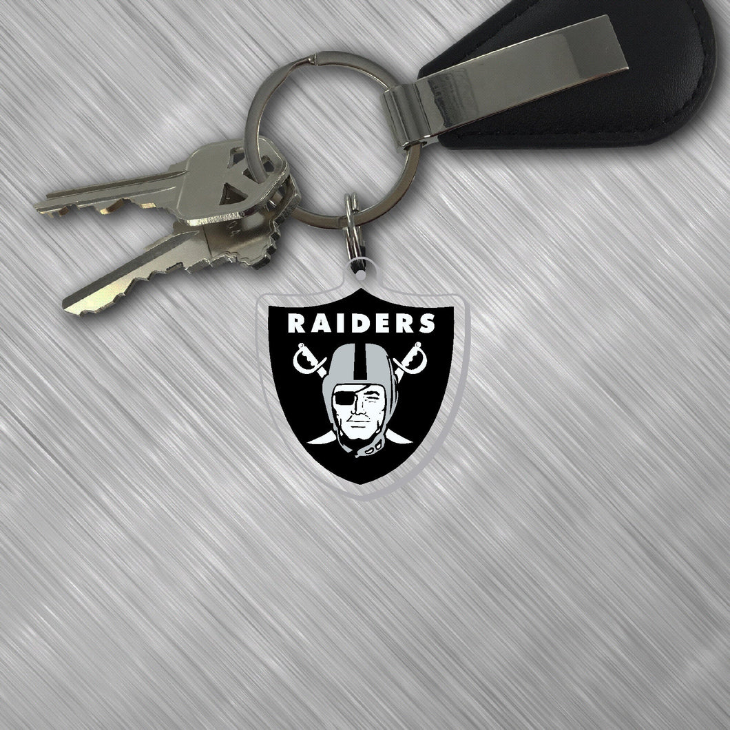 NFL Las Vegas Raiders Primary Logo Acrylic Keychain - MOQ 24