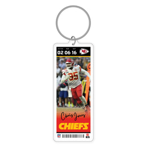 NFL Kansas City Chiefs Chris Jones Acrylic Player Keychain - MOQ 24