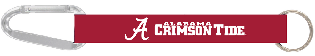 NCAA University of Alabama Crimson Tide Carabiner Keychain - MOQ 300