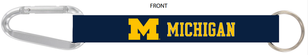 NCAA University of Michigan Wolverines Carabiner Keychain - MOQ 300