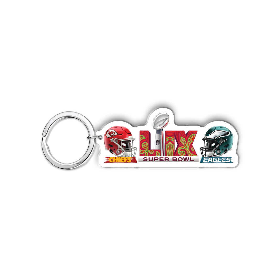 NFL Super Bowl LIX Keychain Horizontal - MOQ 24