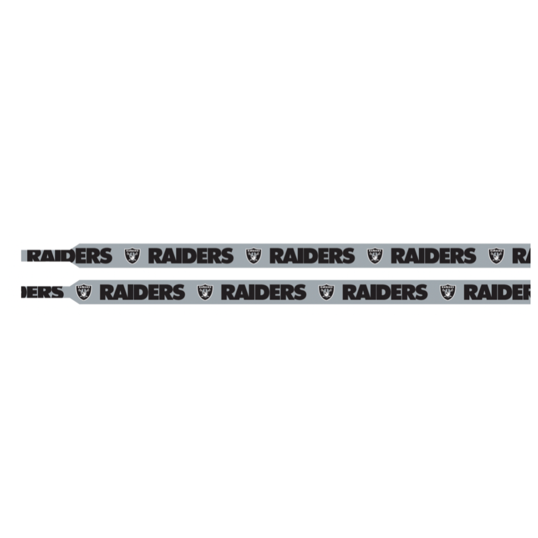 NFL Las Vegas Raiders LaceUps Silver  - MOQ 300