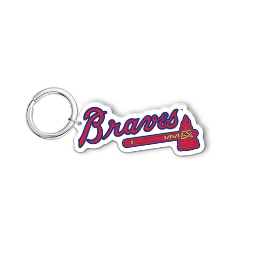 MLB Atlanta Braves Acrylic Logo Keychain - MOQ 24