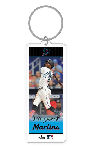 MLB Miami Marlins Jazz Chisholm Jr. Acrylic Player Keychain - MOQ 24