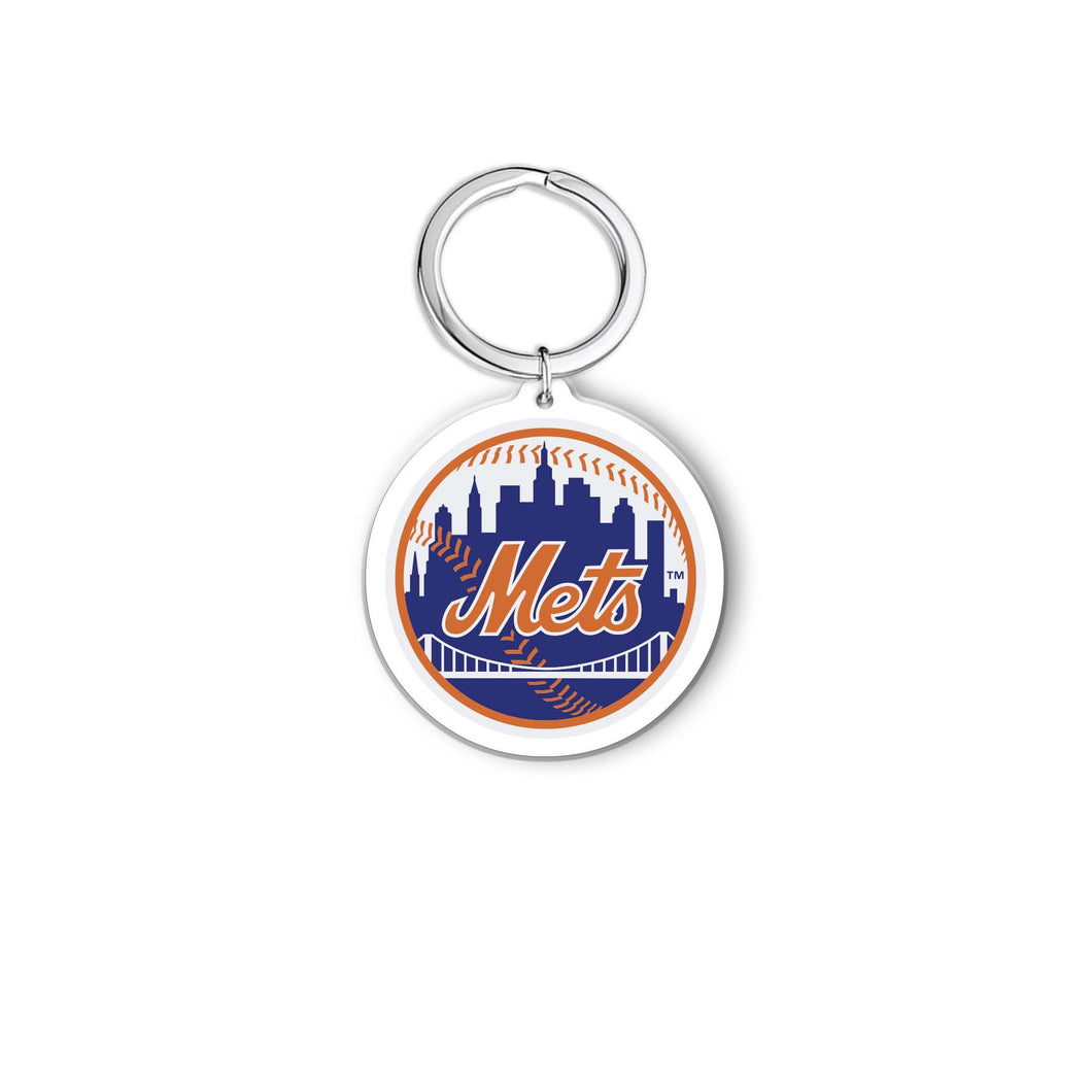 MLB New York Mets Acrylic Logo Keychain - MOQ 24