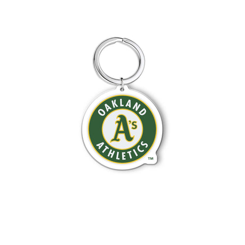 MLB Athletics Acrylic Logo Keychain - MOQ 24