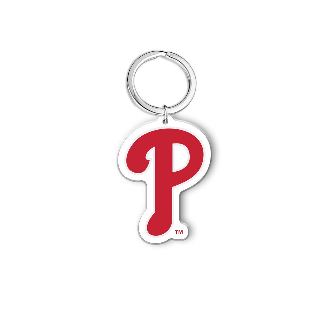 MLB Philadelphia Phillies Acrylic Logo Keychain - MOQ 24