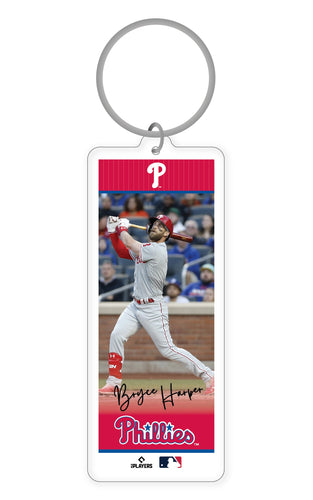 MLB Philadelphia Phillies Bryce Harper Acrylic Player Keychain - MOQ 24