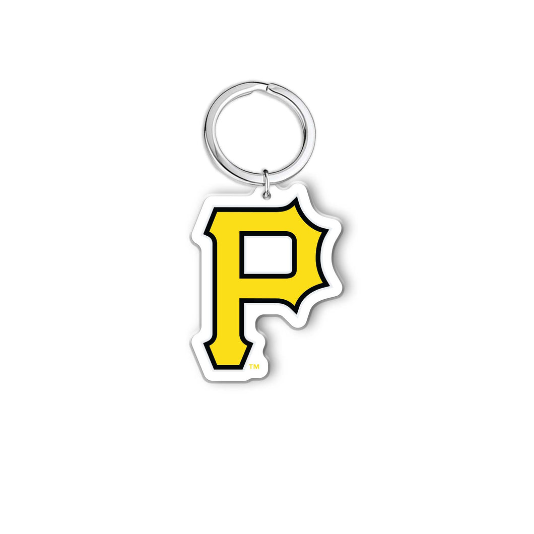 MLB Pittsburgh Pirates Acrylic Logo Keychain - MOQ 24