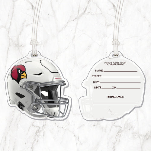NFL Arizona Cardinals Acrylic Helmet Luggage Tag - MOQ 12
