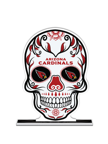 NFL Arizona Cardinals Día De Los Muertos Skull Standee - MOQ 12