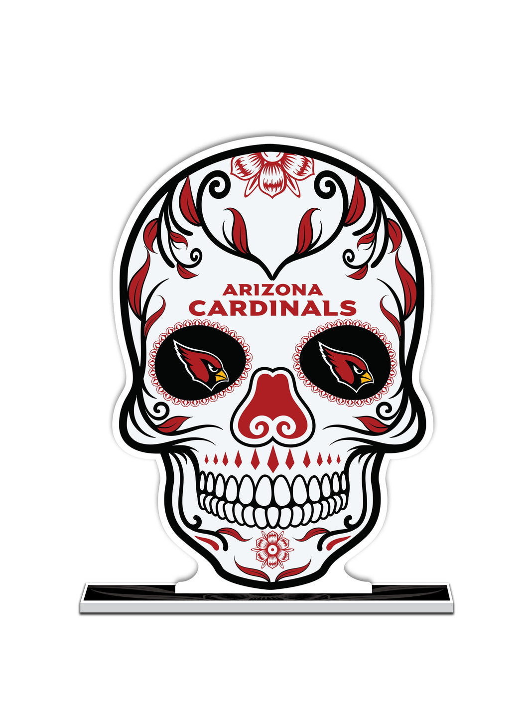 NFL Arizona Cardinals Día De Los Muertos Skull Standee - MOQ 12