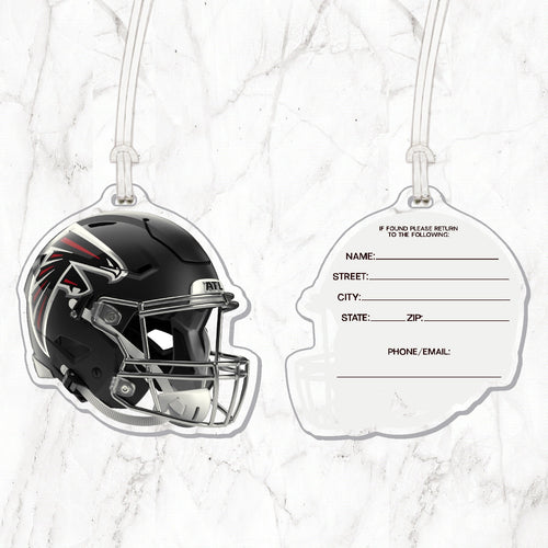 NFL Atlanta Falcons Acrylic Helmet Luggage Tag - MOQ 12