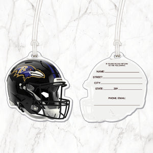 NFL Baltimore Ravens Acrylic Helmet Luggage Tag - MOQ 12