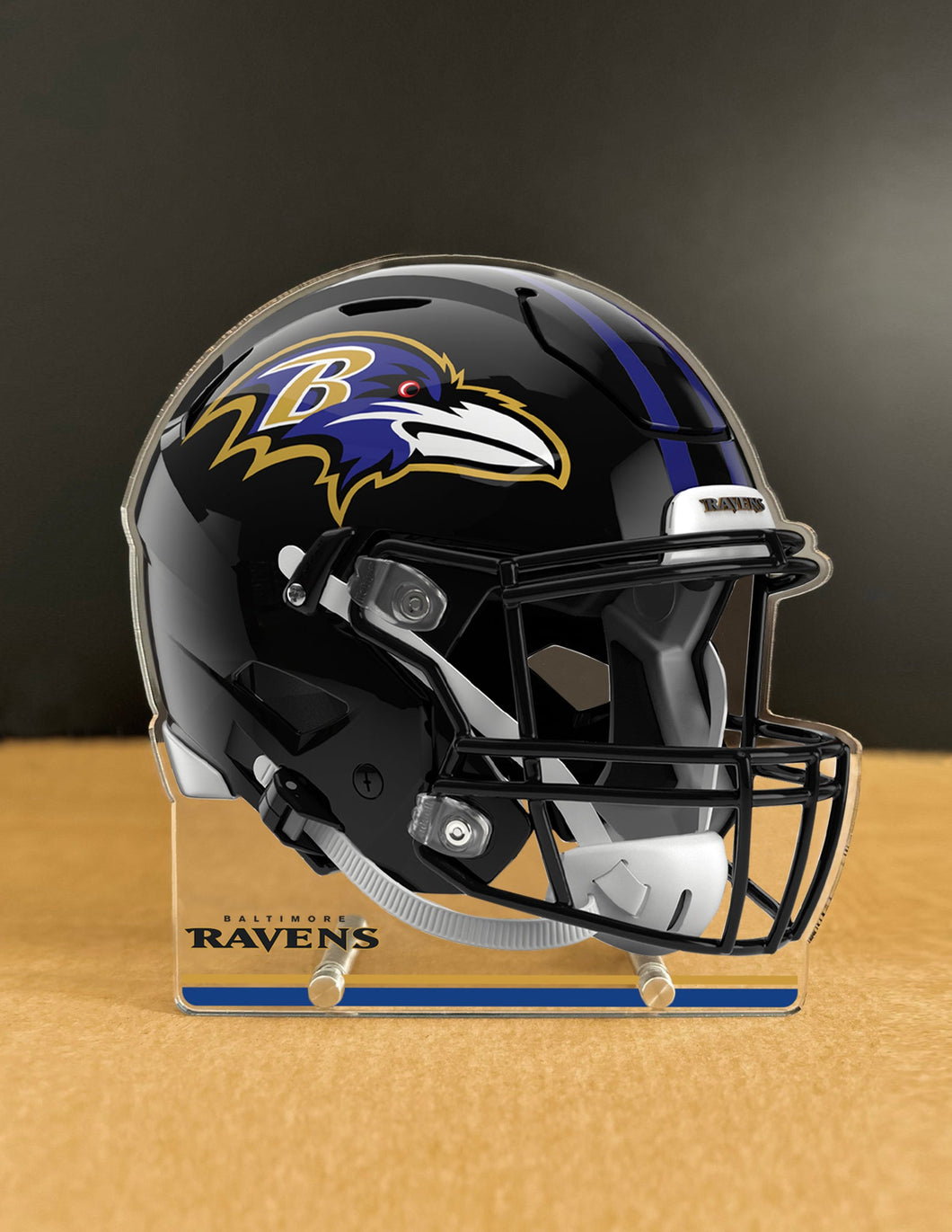 NFL Baltimore Ravens Acrylic Speed Helmet Standee - MOQ 6