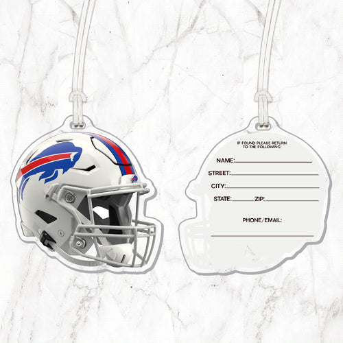NFL Buffalo Bills Acrylic Helmet Luggage Tag - MOQ 12