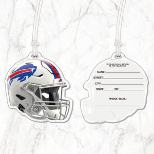 NFL Buffalo Bills Acrylic Helmet Luggage Tag - MOQ 12