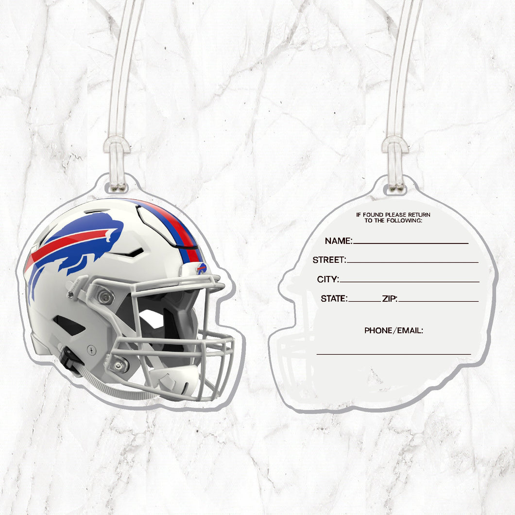 NFL Buffalo Bills Acrylic Helmet Luggage Tag - MOQ 12