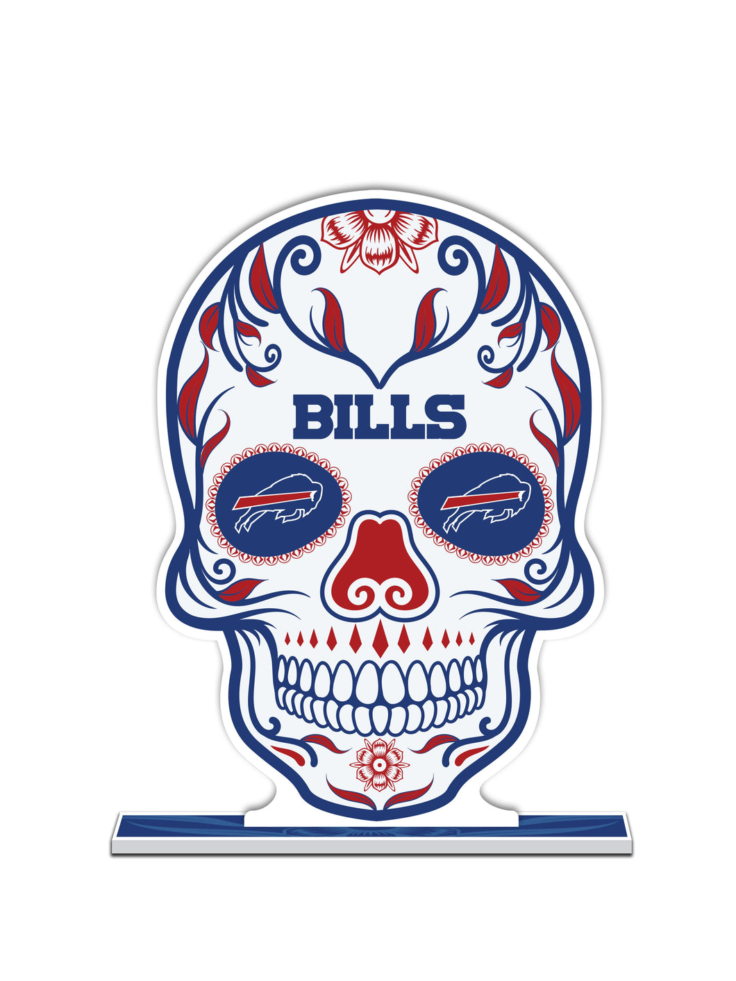 NFL Buffalo Bills Día De Los Muertos Skull Standee - MOQ 12
