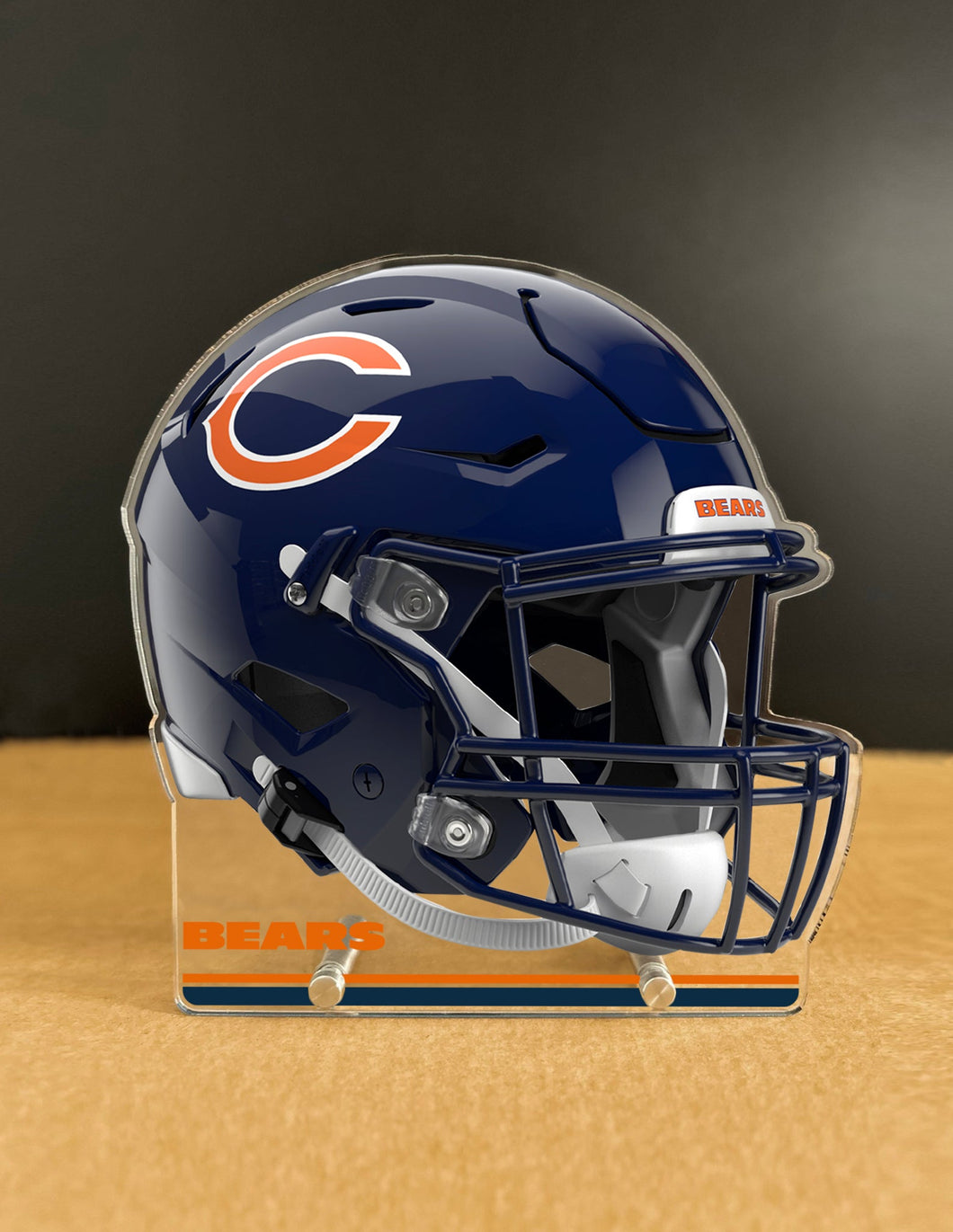 NFL Chicago Bears Acrylic Speed Helmet Standee - MOQ 6