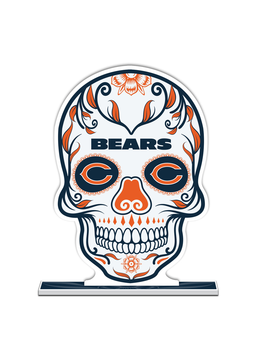 NFL Chicago Bears Día De Los Muertos Skull Standee - MOQ 12