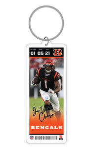NFL Cincinnati Bengals Ja'Marr Chase Acrylic Player Keychain - MOQ 24