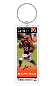 NFL Cincinnati Bengals Joe Mixon Acrylic Player Keychain - MOQ 24