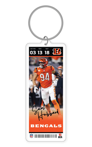 NFL Cincinnati Bengals Sam Hubbard Acrylic Player Keychain - MOQ 24