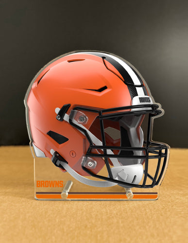 NFL Cleveland Browns Acrylic Speed Helmet Standee - MOQ 6