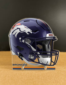 NFL Denver Broncos Acrylic Speed Helmet Standee - MOQ 6