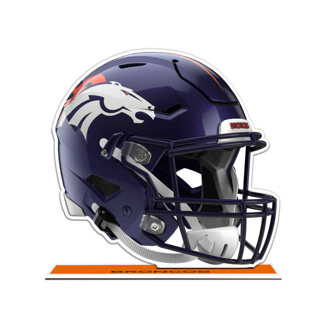 NFL Denver Broncos Styrene Speed Helmet Standee - MOQ 12
