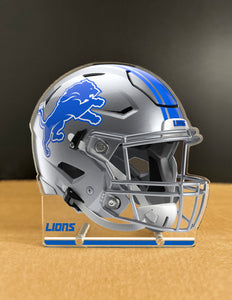 NFL Detroit Lions Acrylic Speed Helmet Standee - MOQ 6