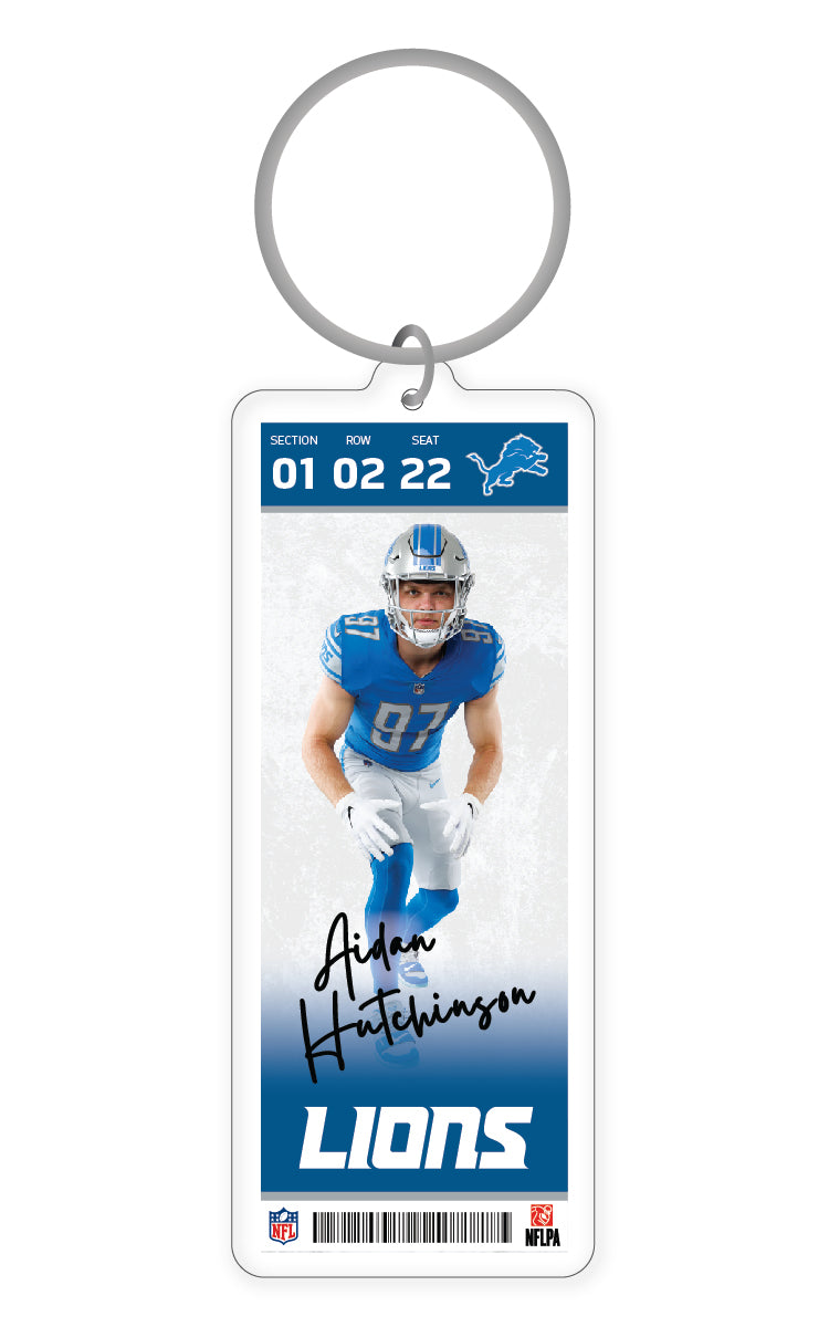 NFL Detroit Lions Aidan Hutchinson Acrylic Player Keychain - MOQ 24