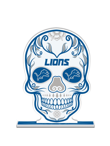 NFL Detroit Lions Día De Los Muertos Skull Standee - MOQ 12