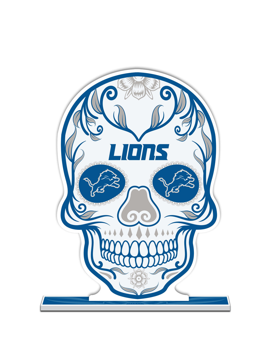 NFL Detroit Lions Día De Los Muertos Skull Standee - MOQ 12