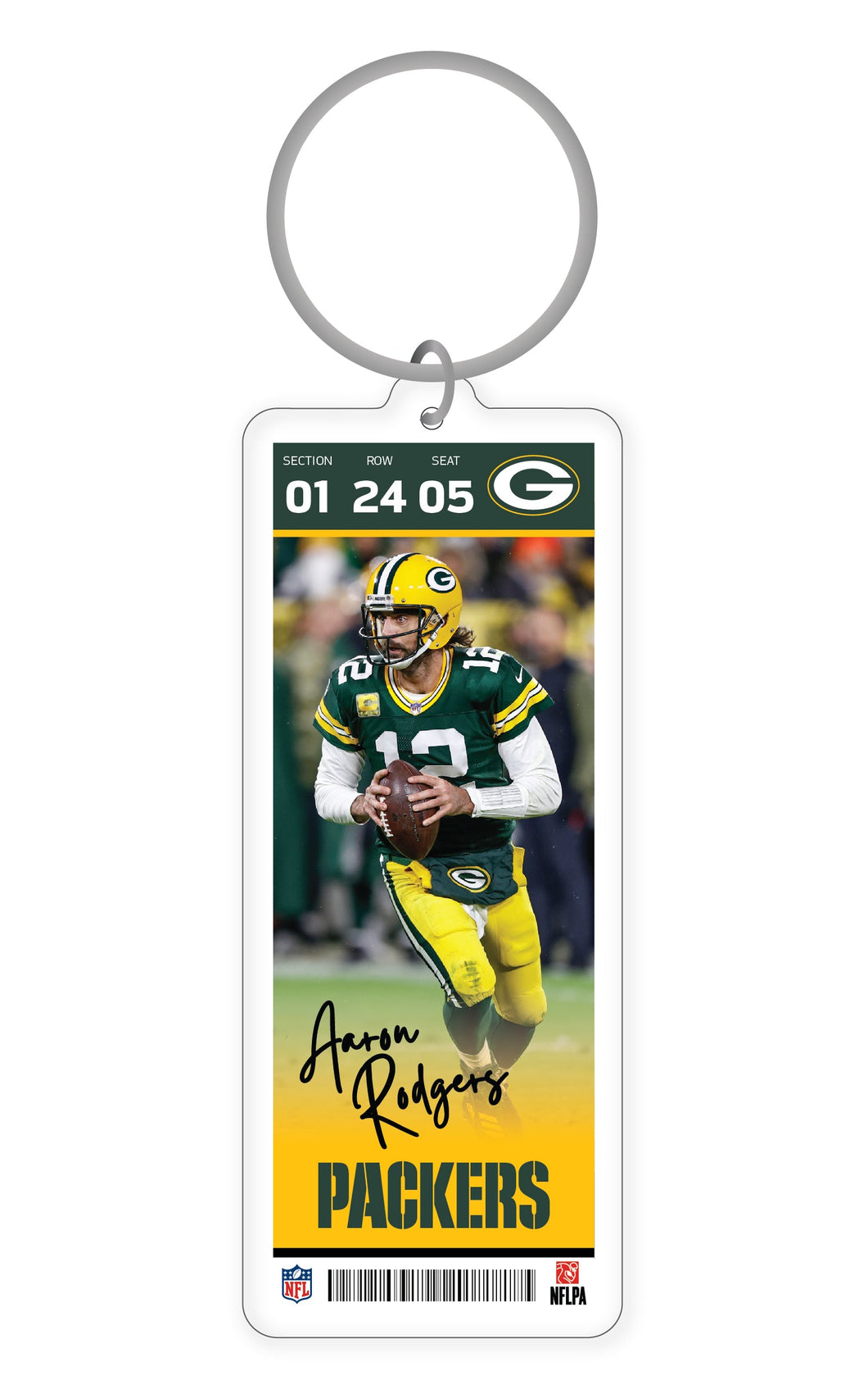 NFL Green Bay Packers Aaron Rodgers Acrylic Player Keychain - MOQ 24