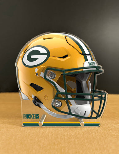 NFL Green Bay Packers Acrylic Speed Helmet Standee - MOQ 6