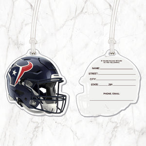 NFL Houston Texans Acrylic Helmet Luggage Tag - MOQ 12