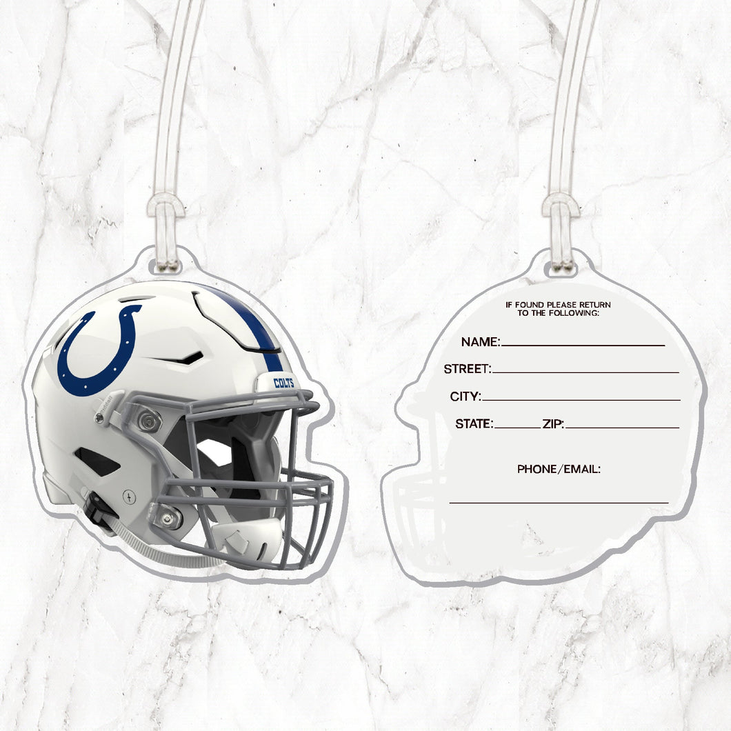 NFL Indianapolis Colts Acrylic Helmet Luggage Tag - MOQ 12