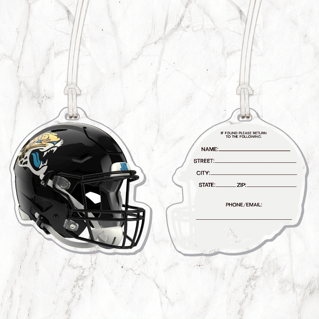 NFL Jacksonville Jaguars Acrylic Helmet Luggage Tag - MOQ 12