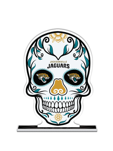 NFL Jacksonville Jaguars Día De Los Muertos Skull Standee - MOQ 12