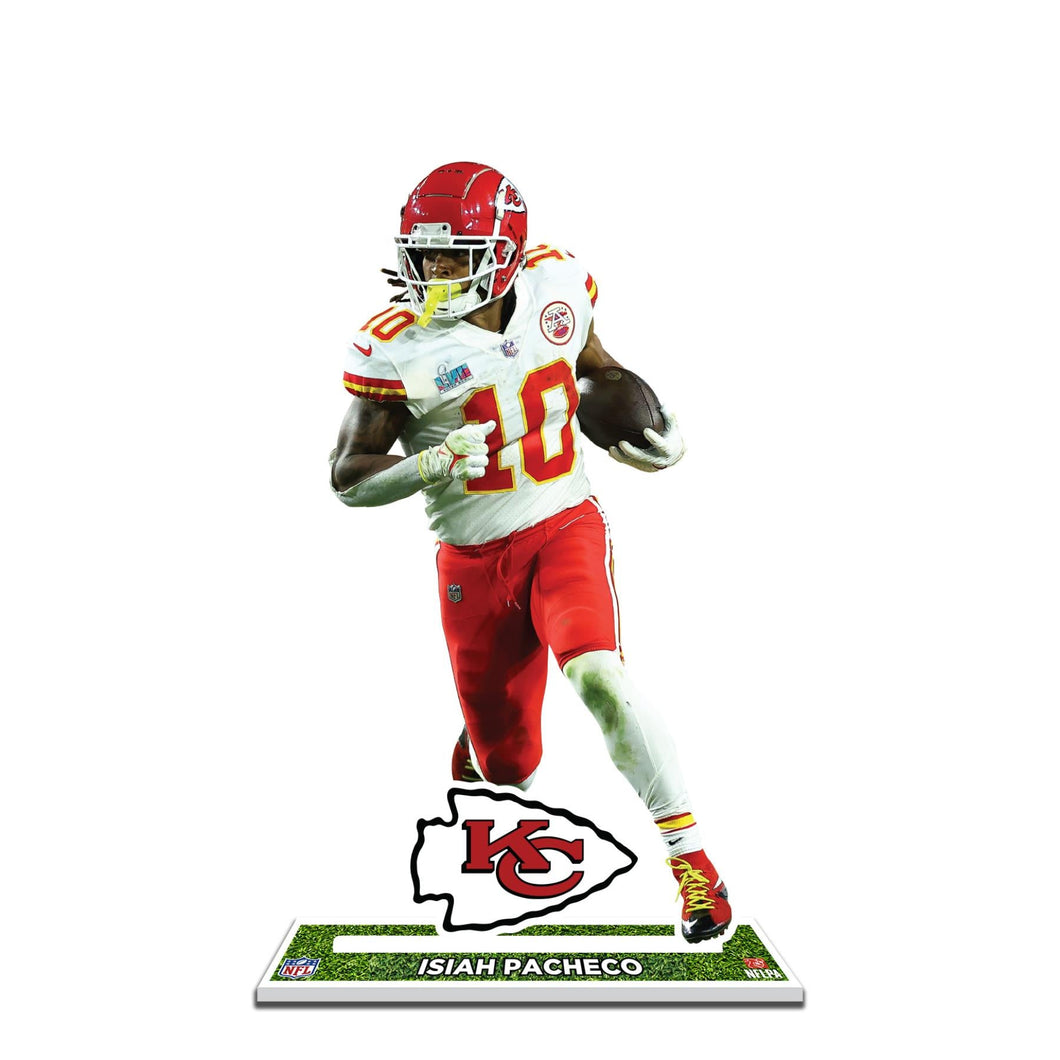 NFL Kansas City Chiefs Isiah Pacheco White Jersey Player Standee - MOQ 12