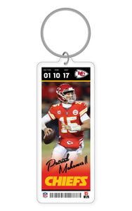 NFL Kansas City Chiefs Patrick Mahomes Acrylic Player Keychain - MOQ 24