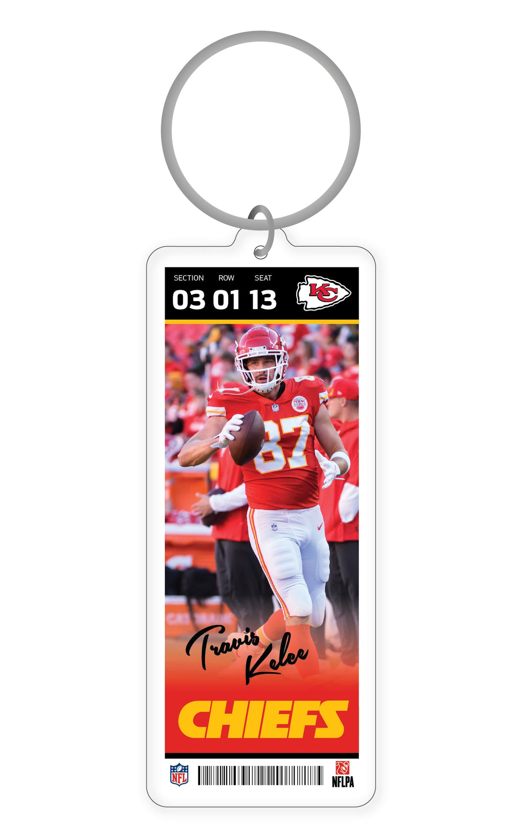 NFL Kansas City Chiefs Travis Kelce Acrylic Player Keychain - MOQ 24