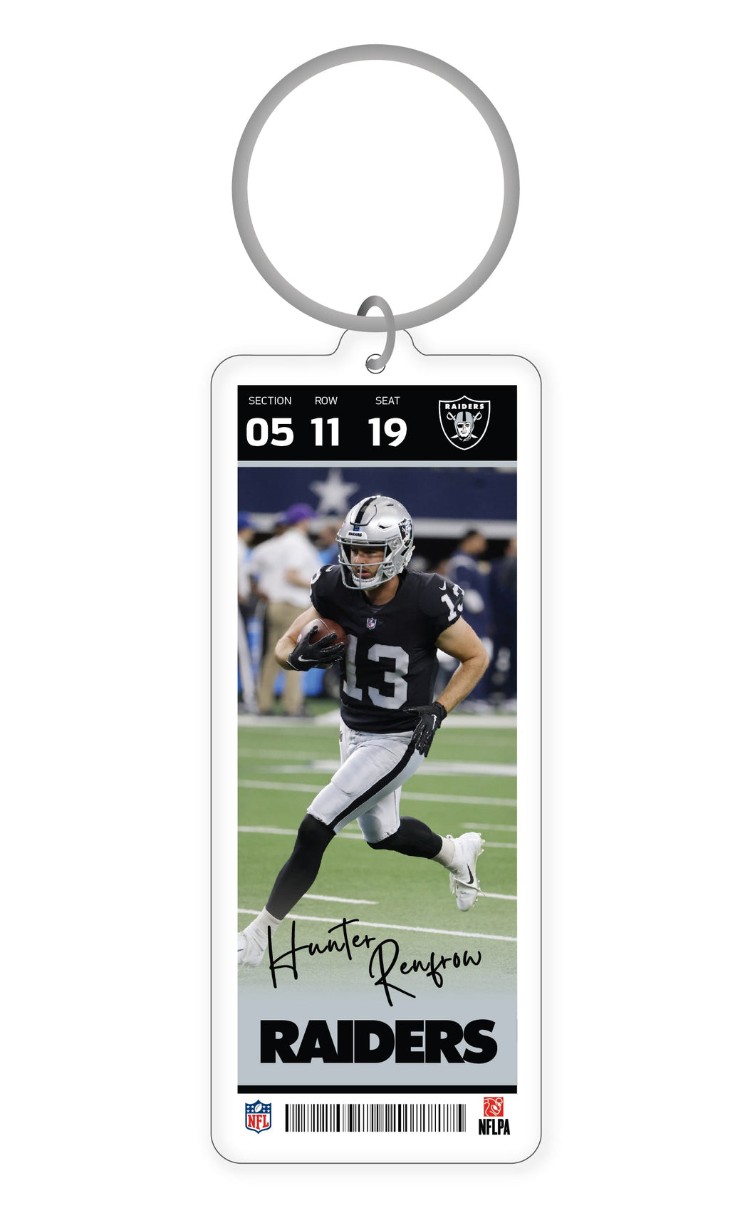 NFL Las Vegas Raiders Hunter Renfrow Acrylic Player Keychain - MOQ 24