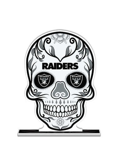 NFL Las Vegas Raiders Día De Los Muertos Skull Standee - MOQ 12