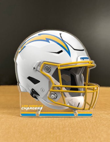 NFL Los Angeles Chargers Acrylic Speed Helmet Standee - MOQ 6